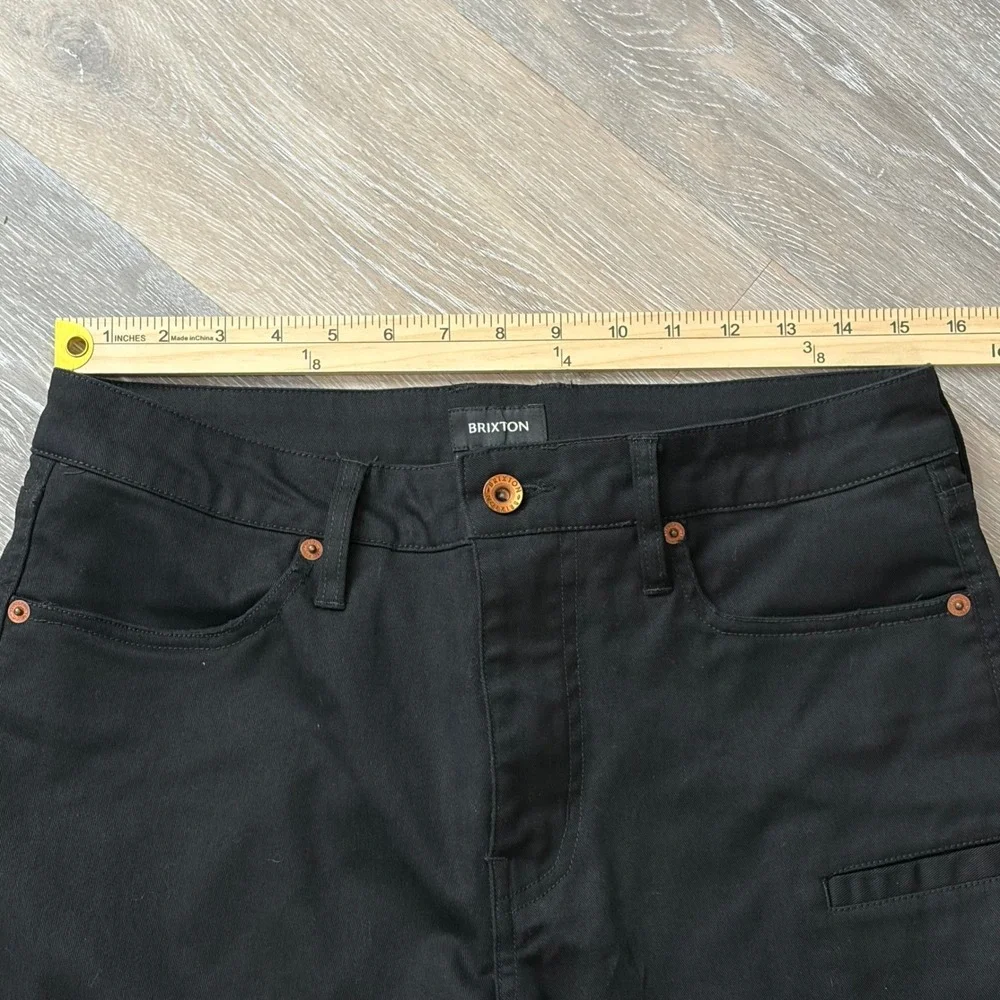 Brixton Relaxed Fit Carpenter Pants Mens 31 Black Straight Leg Workwear Utility